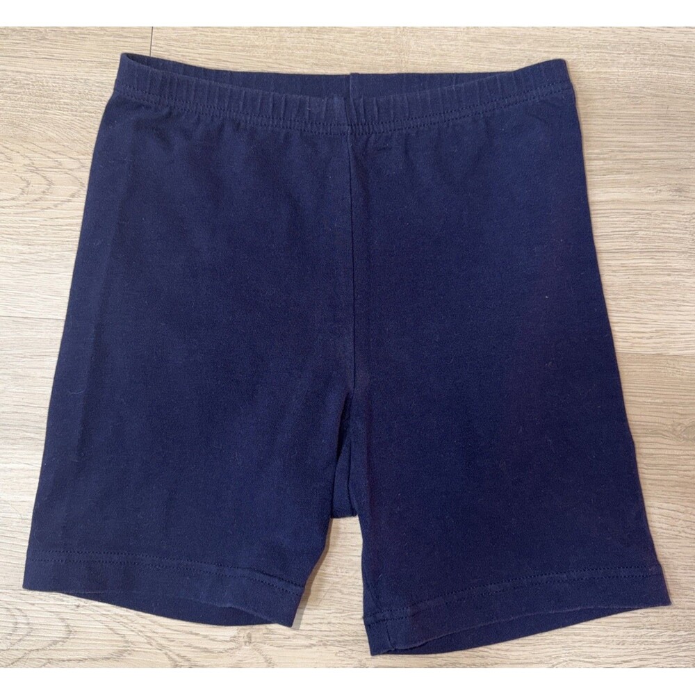 Vintage Cheetah Navy Blue Bike Shorts Medium Made in USA High Waist Spandex